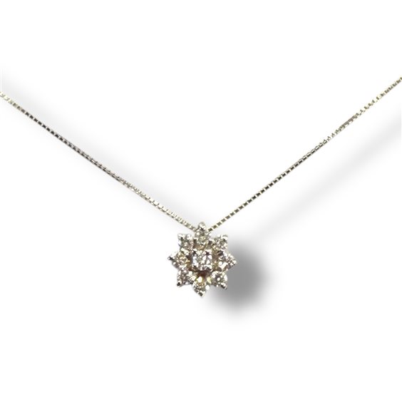 Necklace Demetra Woman ESSENTIAL in White Gold Diamante 0.20 Ct 330.020.W.A2 - 330.020.W.A2